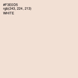 #F3E0D5 - Albescent White Color Image